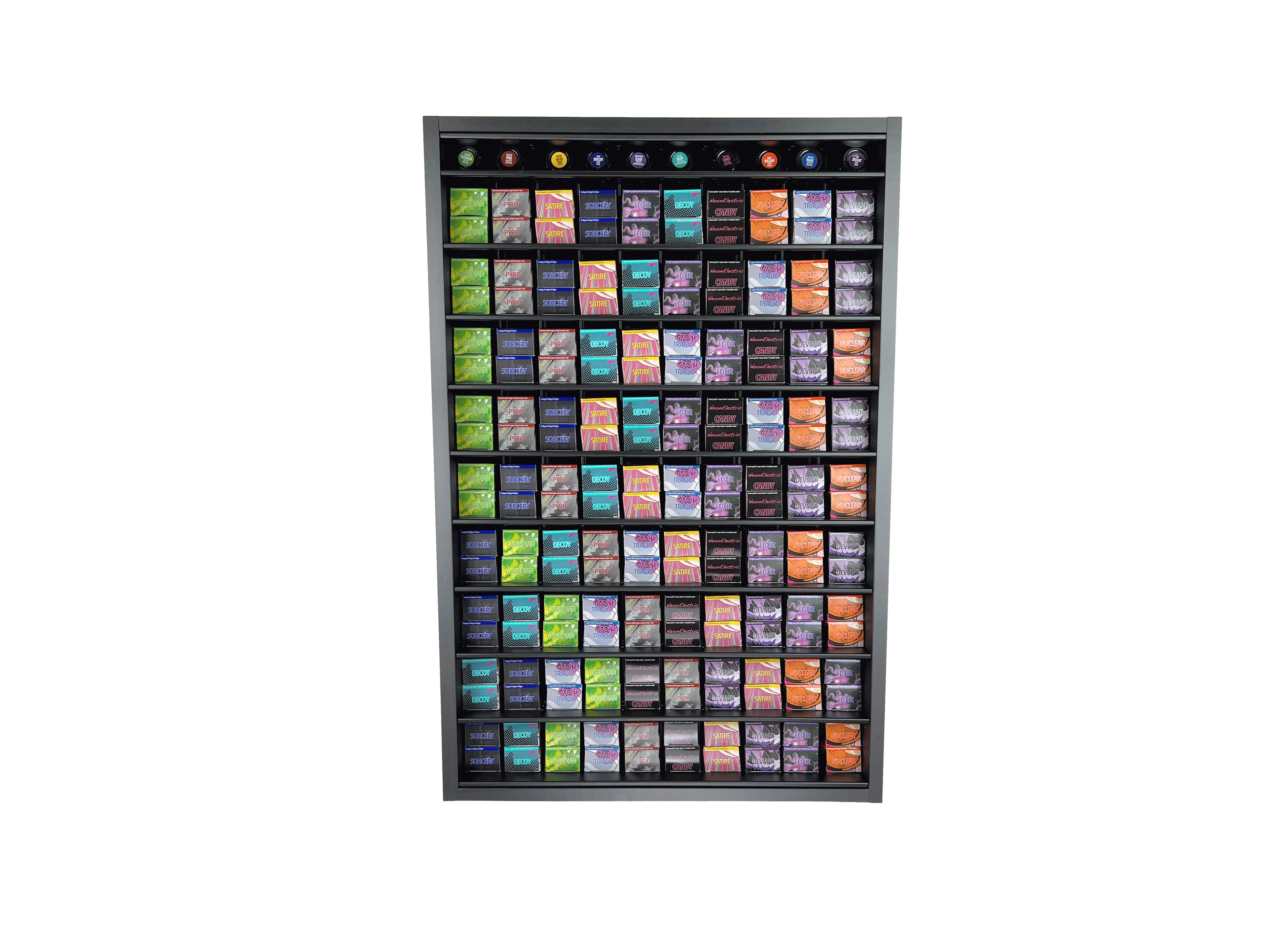 super Matte black hair color bar that organizes pulp riot hair color.