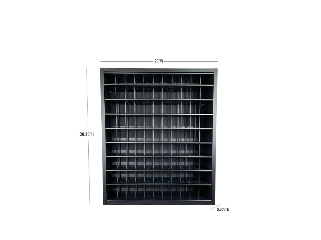 MEDIUM Black Modular Hair color cabinet storage for hair salons.