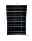 LARGE Black Modular Hair color cabinet storage for hair salons.