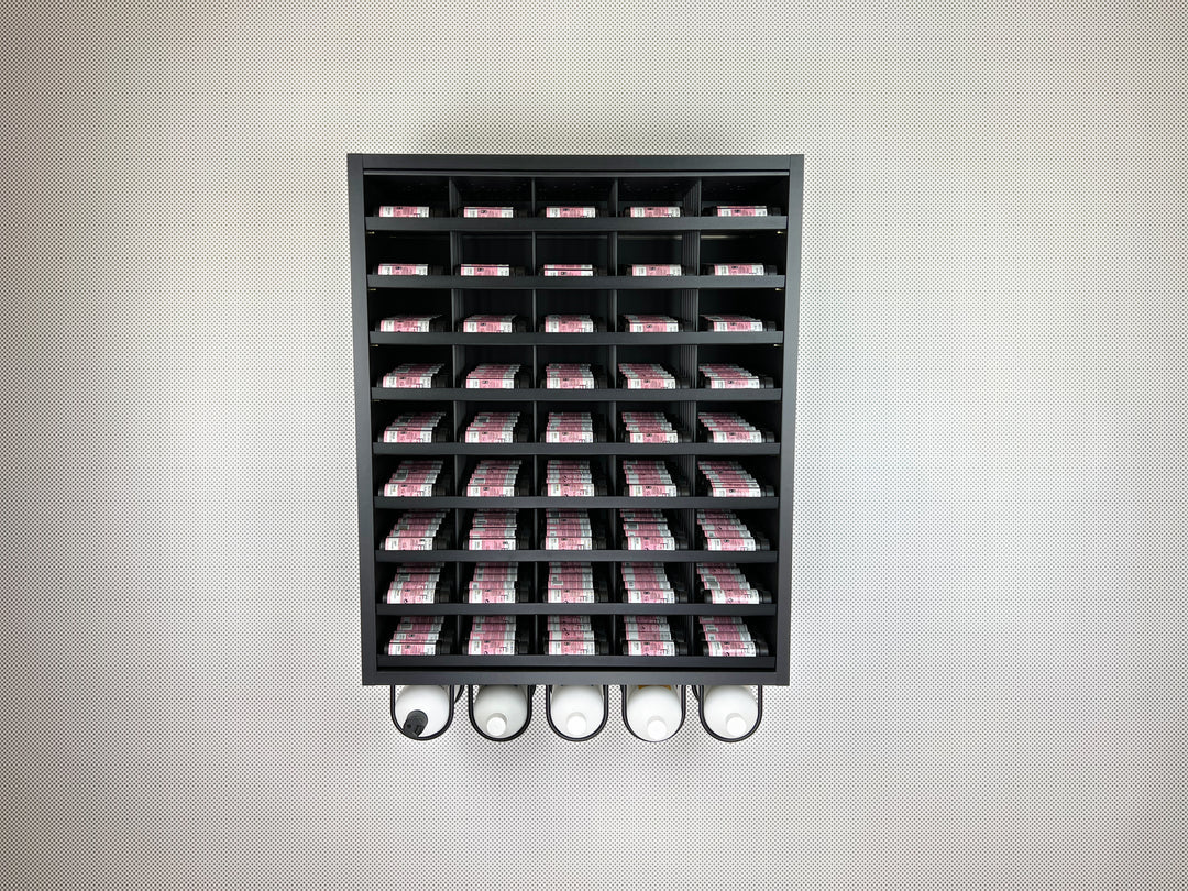 BLACK DEVELOPER RACK FOR HAIR COLOR