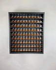 Super Matte Black Modular Hair Color Display Rack Storage Organizer with powder coated aluminum shelves by Dyerector organizing Redken Color Fusion hair color