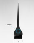 Black Magnabrush magnetic hair color brush firm bristles 