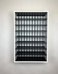 White Large Modular Hair Color Organizer Storage Rack for any hair salon's color brand.