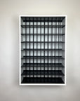White Large Modular Hair Color Organizer Storage Rack for any hair salon's color brand.